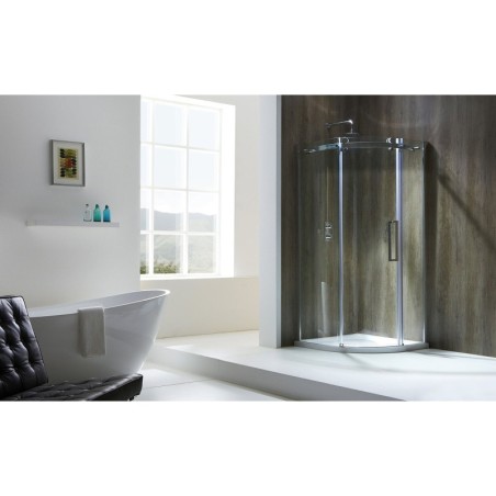 Athena Slide Rail Shower Kit with 6 Function Hand Shower