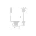 Frontline Adella Wall Hung WC with Soft Close Seat