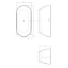 Frontline Compact 1500 x 700mm Shower Bath with Panel and Screen